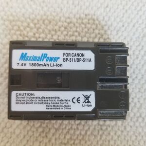 MaximalPower Replacement Camera‎ Battery 7.4V for Canon BP-511 and BP511A